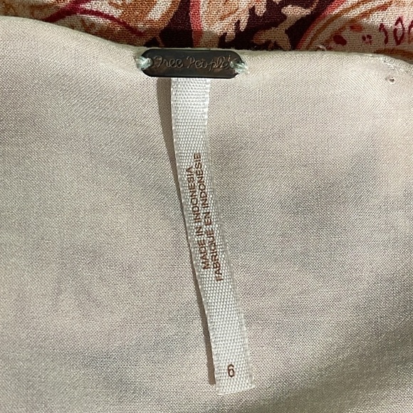 Free People Ossie Vibes Mini Dress in Pink Ivory size 6 - Picture 14 of 16